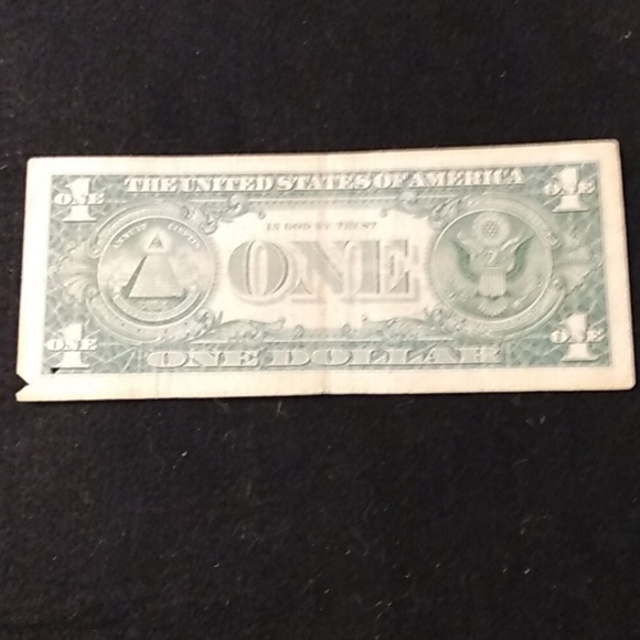 One 1957 B Blue Seal $1 Dollar Silver Certificate Old US One Dollar Bill - Picture 3 of 7
